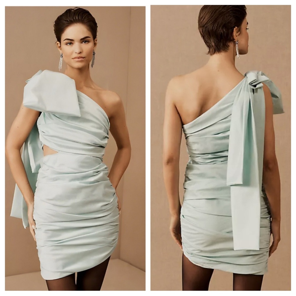 NWT! Anthropologie Helen O'Connor Light Blue Crest Dress